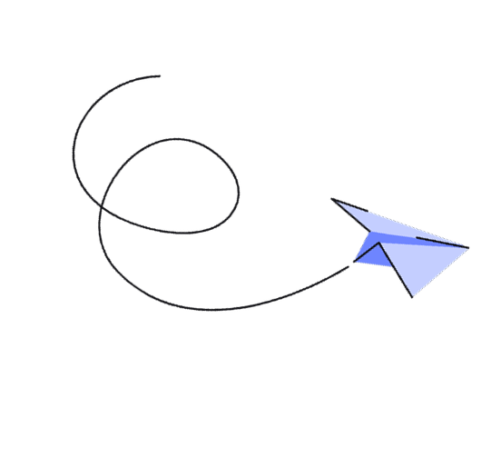 Illustration of a paper plane.