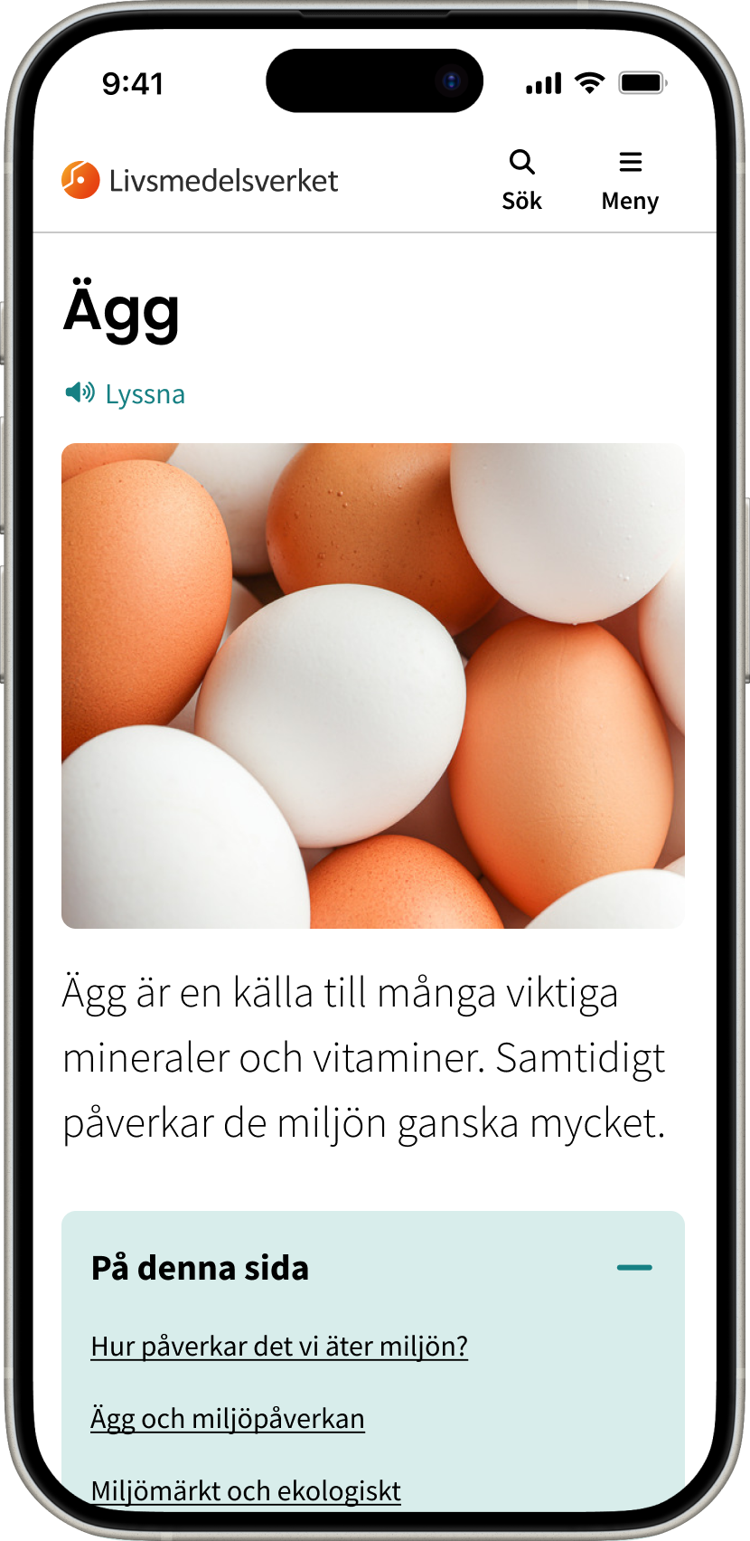 Image of content page in small screen format.