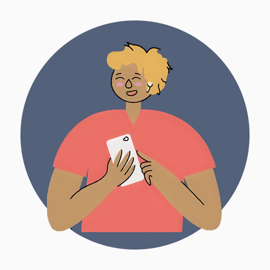 Illustration depicting one character.