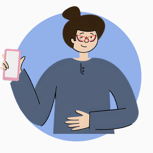 Illustration depicting one character.