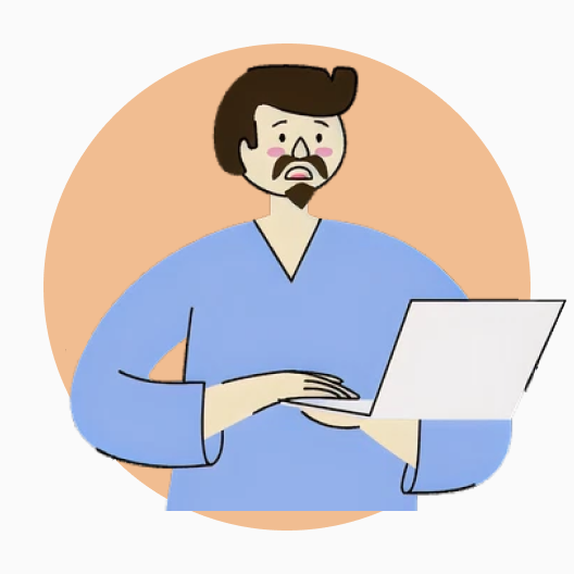 Illustration depicting one character.