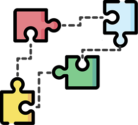 Illustration of puzzle pieces.