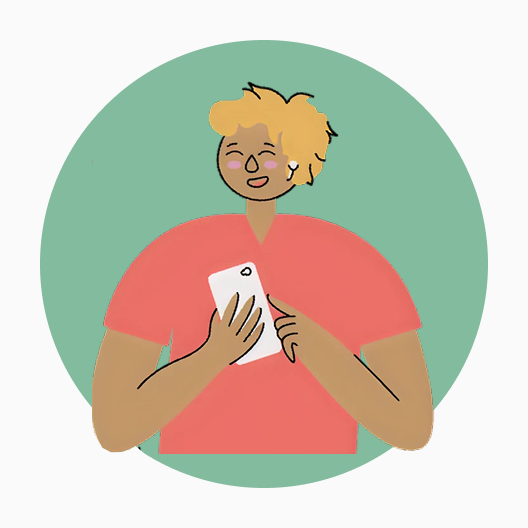 Illustration depicting one character.