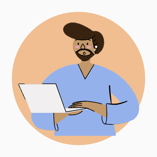 Illustration depicting one character.